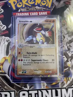 Pokemon TCG Armaldo EX Holo Card 016/017 Pop Series 1 LP - Image 3