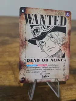 Sabo Wanted Poster Card SEC SP- OP13-120 - Carrying On His Will - English - Image 3