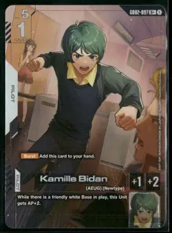 Kamille Bidan GD02-097 R+ Gundam Card Game GD02 Dual Impact English NM - Image 1