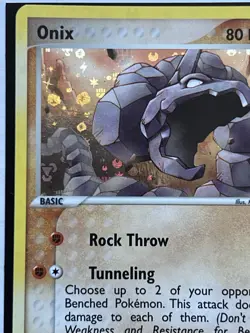 ONIX Ex 42/112 Unlimited Holo Rare Pokemon Card TCG #V1 - Image 3