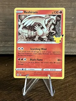 Pokemon Celebrations Reshiram and Zekrom 002/025 010/025 Holo Rare Card TCG NM - Image 2