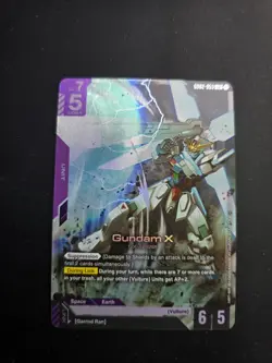 Gundam Card Game Gundam X GD02-053 LR Holo Dual Impact NM - Image 1