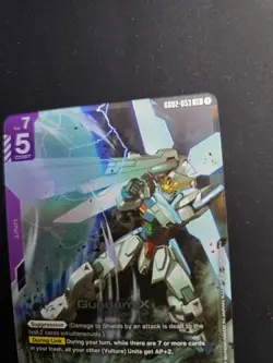 Gundam Card Game Gundam X GD02-053 LR Holo Dual Impact NM - Image 2