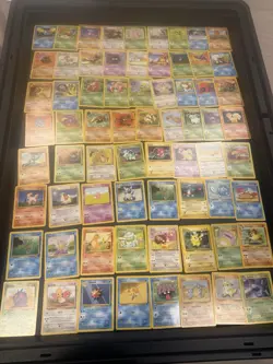 Pokemon Card Bulk Lot 68 Cards, Vintage WOTC LP/MP/NM Fossil Jungle Base - Image 1