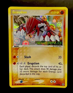 Groudon EX Emerald Reverse Holo 14/106 2005 Pokemon Card NM - Image 1