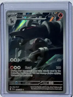 Pokemon TCG Houndoom Full Art Holo Card 066/064 Shrouded Fable Illustration Rare - Image 1