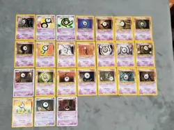 Lot of 24 x UNOWN Pokemon Cards - Image 1