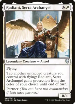 4 Radiant, Serra Archangel x4 4x - NM - Commander Legends SPARROW MAGIC - Image 1