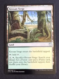 1x Krosan Verge (263) Commander 2018 LP MTG Magic the Gatehring x1 MKE - Image 1