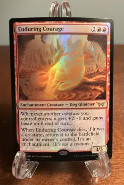 Enduring Courage (Foil) MTG Duskmourn DSK Magic The Gathering NM Mint #133 Rare - Image 1