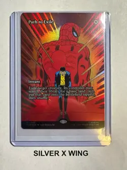 Path to Exile Borderless Foil x1, MTG, Spiderman, Magic the Gathering, NM - Image 1