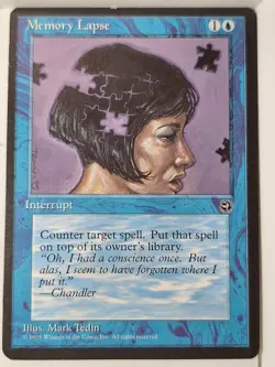 Memory Lapse (B) - Homelands - Magic the Gathering MTG Nice! - Image 1