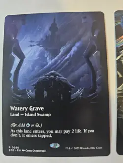 MTG - Watery Grave Borderless - Edge of Eternities - Image 1