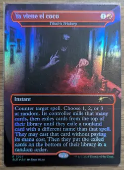 MTG Ya viene el coco - Tibalt's Trickery - Rainbow Foil from SL Drop English NM - Image 1