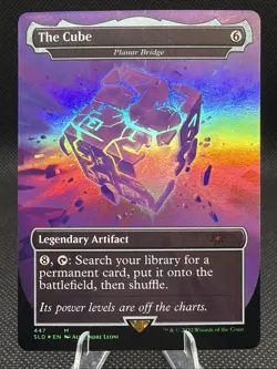 1X FOIL The Cube / Planar Bridge BORDERLESS MINT MTG Magic Fortnite Secret Lair - Image 1