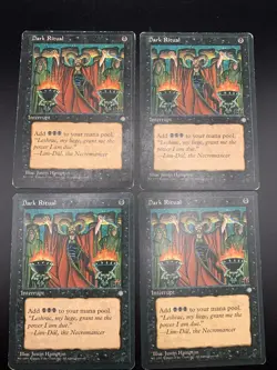 Dark Ritual - Ice Age - ICE MTG Instant Black Common Magic LP Lot of 4 - Image 1