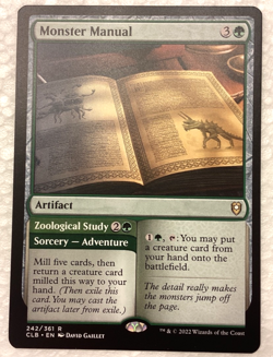 1x Monster Manual Commander Legends: Battle for Baldur's Gate Regular MTG - Image 1