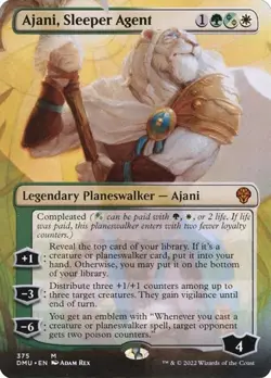 Ajani, Sleeper Agent (#375) - Foil Extended Art Dominaria United LP MTG - Image 1