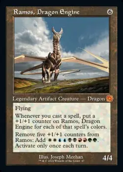 Ramos, Dragon Engine - Foil Retro Frame The Brother's War Retro Artifacts LP MTG - Image 1