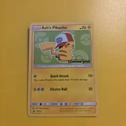 Pokemon Pikachu TCG Black Star Promo Card SM112 Sun Moon Near Mint Condition - Image 1