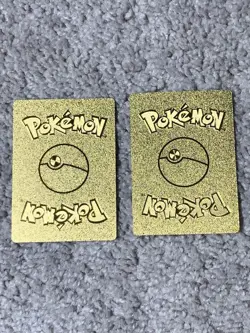 Pokemon Set of 2 Vaporeon VMax HP320 Blkstar Promo Bubble Gold Foil Fan Art NM! - Image 4