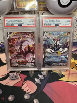 Pokemon Battle Styles PSA 10 Urshifu VMAX Set - Rapid & Single Strike Alt Art - Image 1