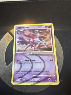 Platinum Arceus, RARE Holo Arceus AR7 LV. 100 EX LP EW1 Pokemon, 2009 - Image 2