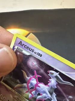 Platinum Arceus, RARE Holo Arceus AR7 LV. 100 EX LP EW1 Pokemon, 2009 - Image 5
