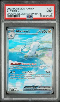 2023 POKEMON PAR EN-PARADOX RIFT SPECIAL ILLUSTRATION RARE #253 ALTARIA EX PSA 9 - Image 1
