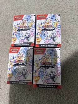 Pokemon Prismatic Evolutions -Lot of 4x PACK BOOSTER BUNDLE / Factory Sealed - Image 1
