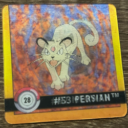 1999 Artbox Pokemon Action Flipz - Premier Edition Meowth/Persian #28 - Image 1