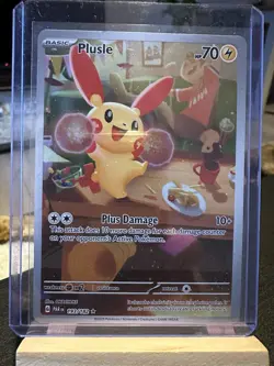 Pokemon Plusle Card 193/182 Paradox Rift Illustration, Rare, Near Mint - Image 3
