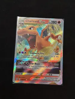 Pokemon TCG Charizard VSTAR Holo Ultra Rare Card 018/172 Brilliant Stars - Image 1