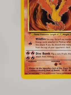 Moltres 27/62 Fossil Non-Holo Rare Vintage Pokemon Card 1999 Near Mint Condition - Image 5