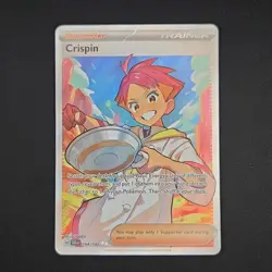 Pokemon TCG Card Crispin 164/142 Stellar Crown Ultra Rare Full Art - NM - Image 1
