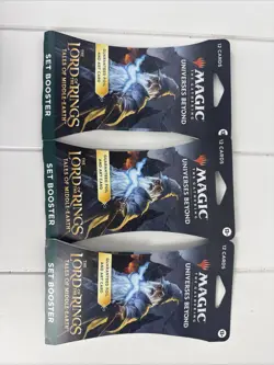 3x MTG The Lord of the Rings: Tales of Middle-Earth 12-Card Set Booster Pack - Image 1