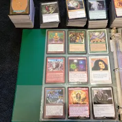 144 Rares in 8 Page ALL RARE Cards in Binder. and 1000 other Random Bulk MTG Lot - Image 2