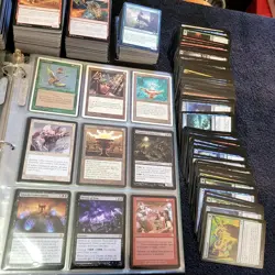 144 Rares in 8 Page ALL RARE Cards in Binder. and 1000 other Random Bulk MTG Lot - Image 3