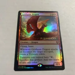 MTG English Goldspan Dragon NM Foil Promos: Prerelease Cards - Image 2