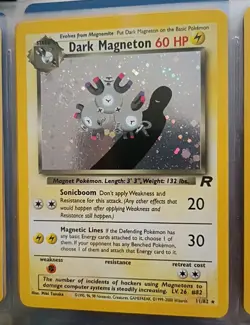 POKEMON TCG DARK MAGNETON HOLOGRAPHIC 11/82 CARD UNGRADED WOTC 1999-2000. - Image 1