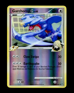 2009 Pokemon GARCHOMP C Supreme Victors REVERSE HOLO Foil Platinum Card 60/147 - Image 4
