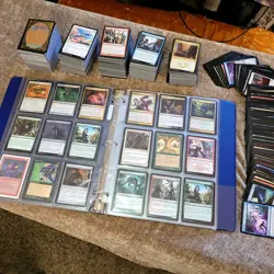 7 Pages of PAUPER Cards Collection in Binder and 1000 random Bulk MTG Lot - Image 1