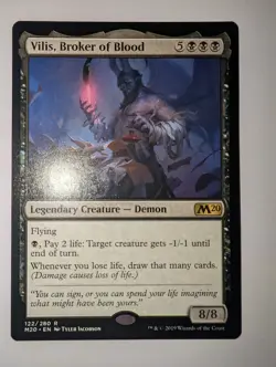MTG M20 Vilis, Broker of Blood, Near Mint Magic the Gathering Card - Image 1