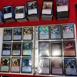 10 Pages of FOILS Cards Collection in Binder and 1000 random Bulk MTG Lot - Image 2