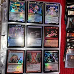 10 Pages of FOILS Cards Collection in Binder and 1000 random Bulk MTG Lot - Image 4