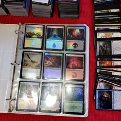 10 Pages of FOILS Cards Collection in Binder and 1000 random Bulk MTG Lot - Image 5