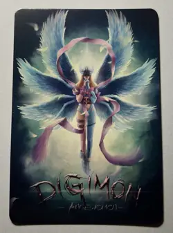SEXY HEROINE WAIFU Angewomon DIGIMON ACG PRISMATIC HOLOFOIL CARD NM - Image 2