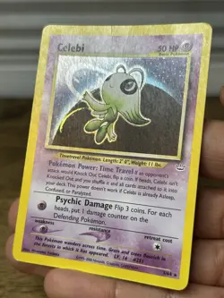 Celebi Neo Revelation Holo Rare Pokemon TCG Card 3/64 HP - Image 4