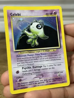 Celebi Neo Revelation Holo Rare Pokemon TCG Card 3/64 HP - Image 5