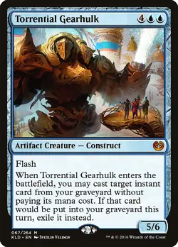 Torrential Gearhulk Kaladesh NM Artifact Blue Mythic Rare MAGIC CARD ABUGames - Image 1